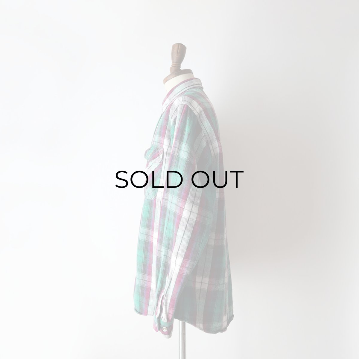 画像13: 90's FIELD & STREAM COTTON CHECK HEAVY FLANNEL SHIRT (13)