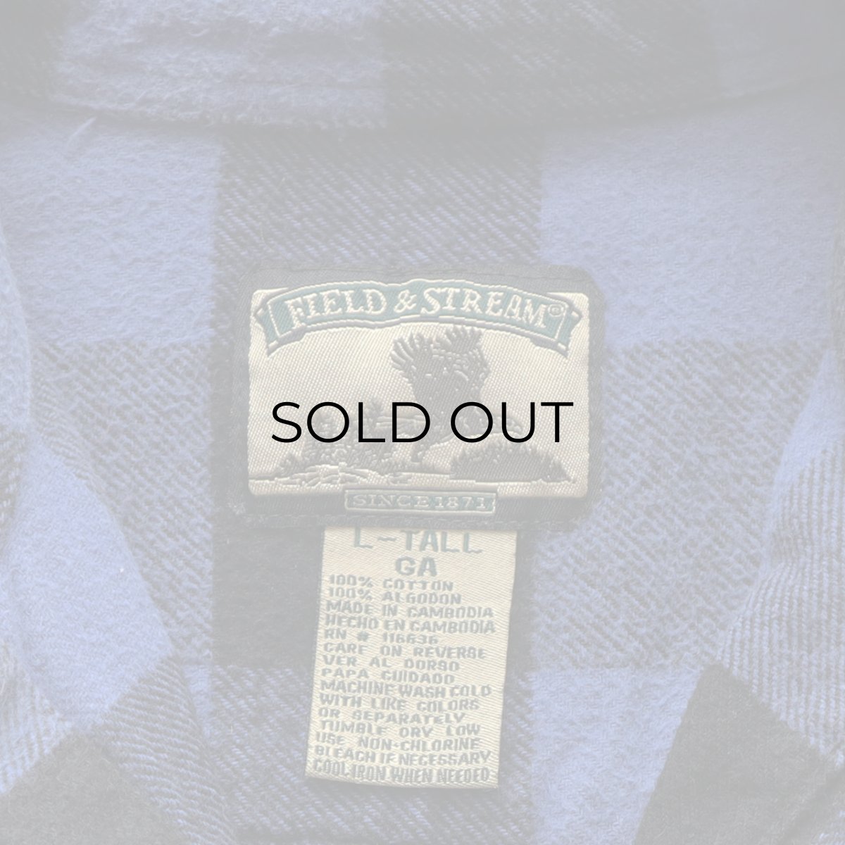 画像8: 〜00's FIELD & STREAM COTTON BUFFALO CHECK HEAVY FLANNEL SHIRT 【L-TALL】 (8)