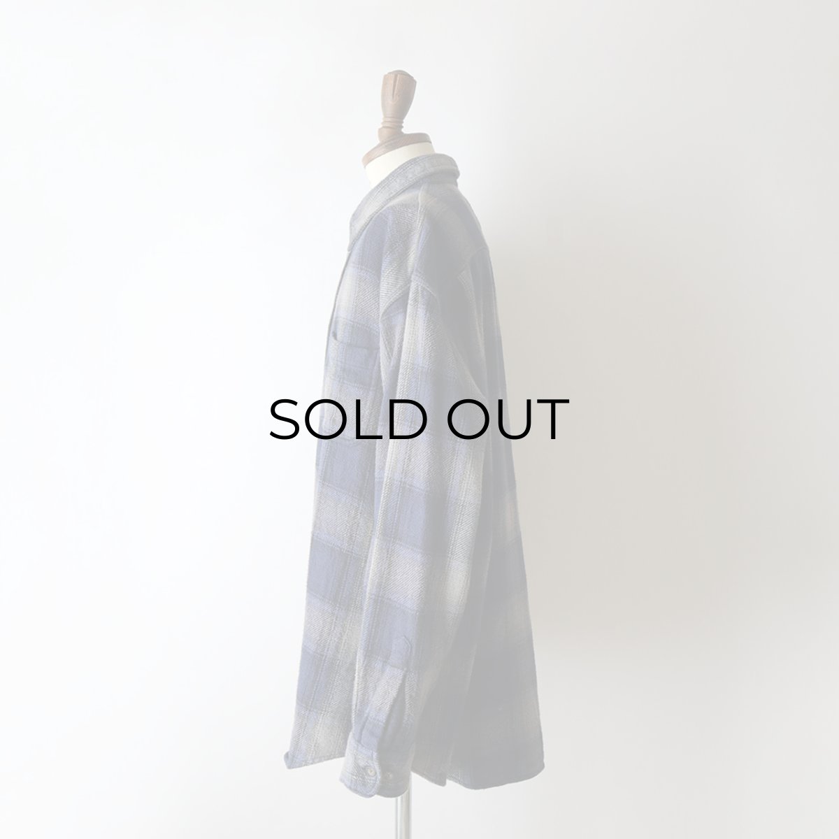 画像11: 〜00's ST. JOHN'S BAY COTTON OMBRE CHECK HEAVY FLANNEL SHIRT (11)