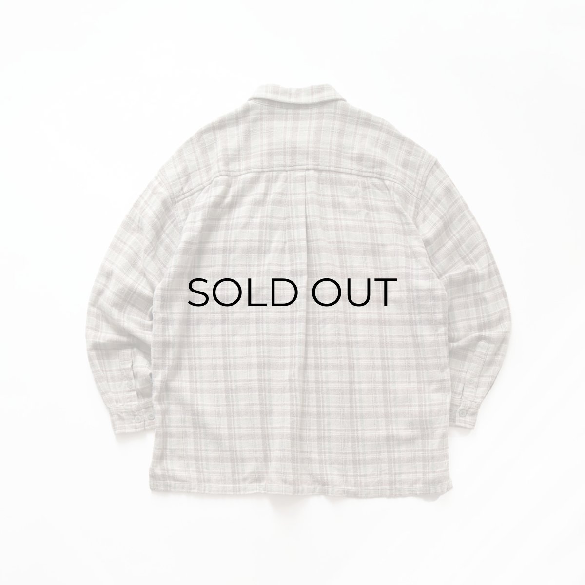 画像2: 〜90's PROTON COTTON CHECK HEAVY FLANNEL OPEN COLLAR BOX SHIRT (2)