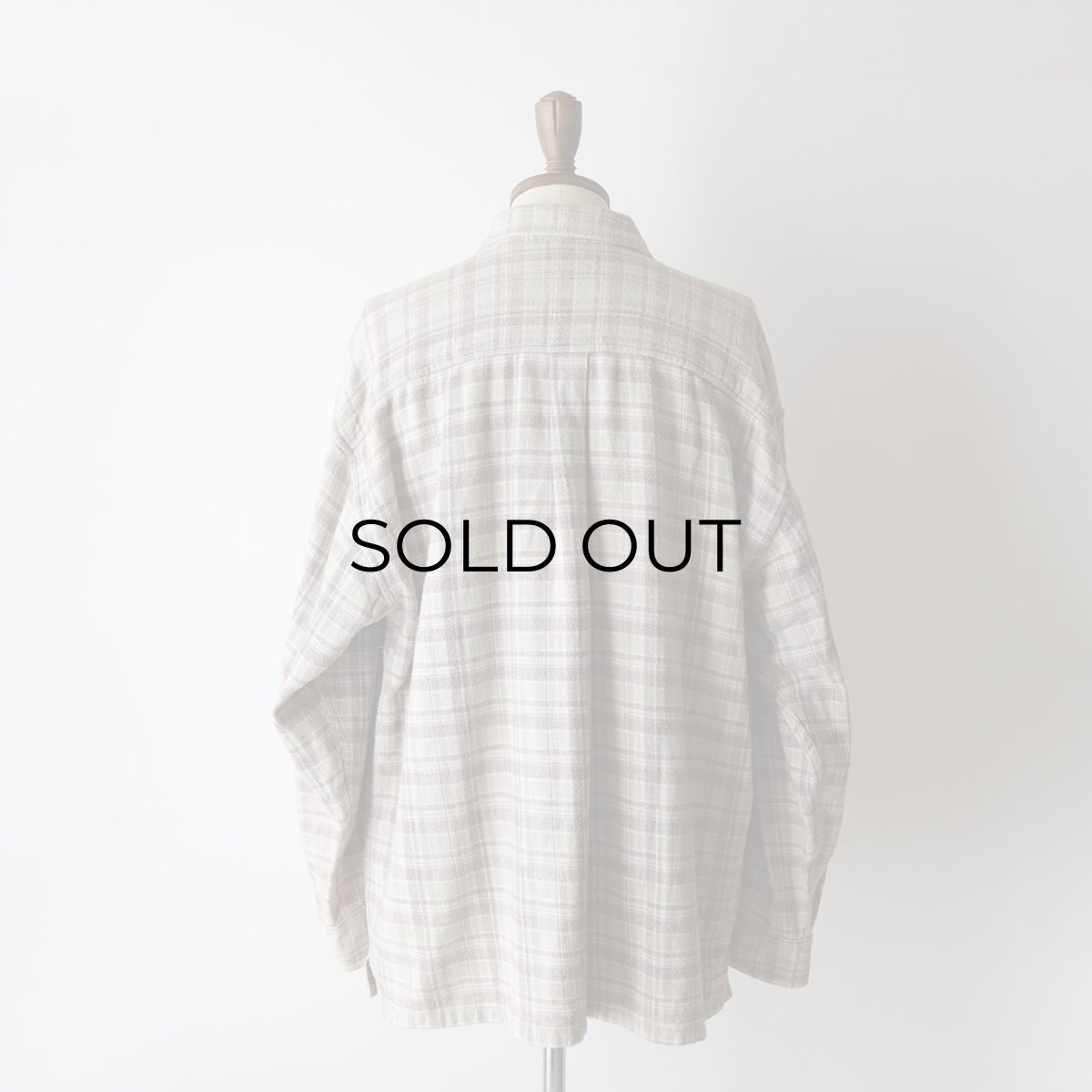 画像12: 〜90's PROTON COTTON CHECK HEAVY FLANNEL OPEN COLLAR BOX SHIRT (12)