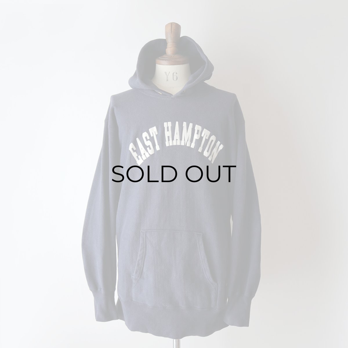 画像12: 80's Champion "REVERSE WEAVE" PRINT SWEAT PULLOVER PARKA "EAST HAMPTON" "MADE IN USA" (12)