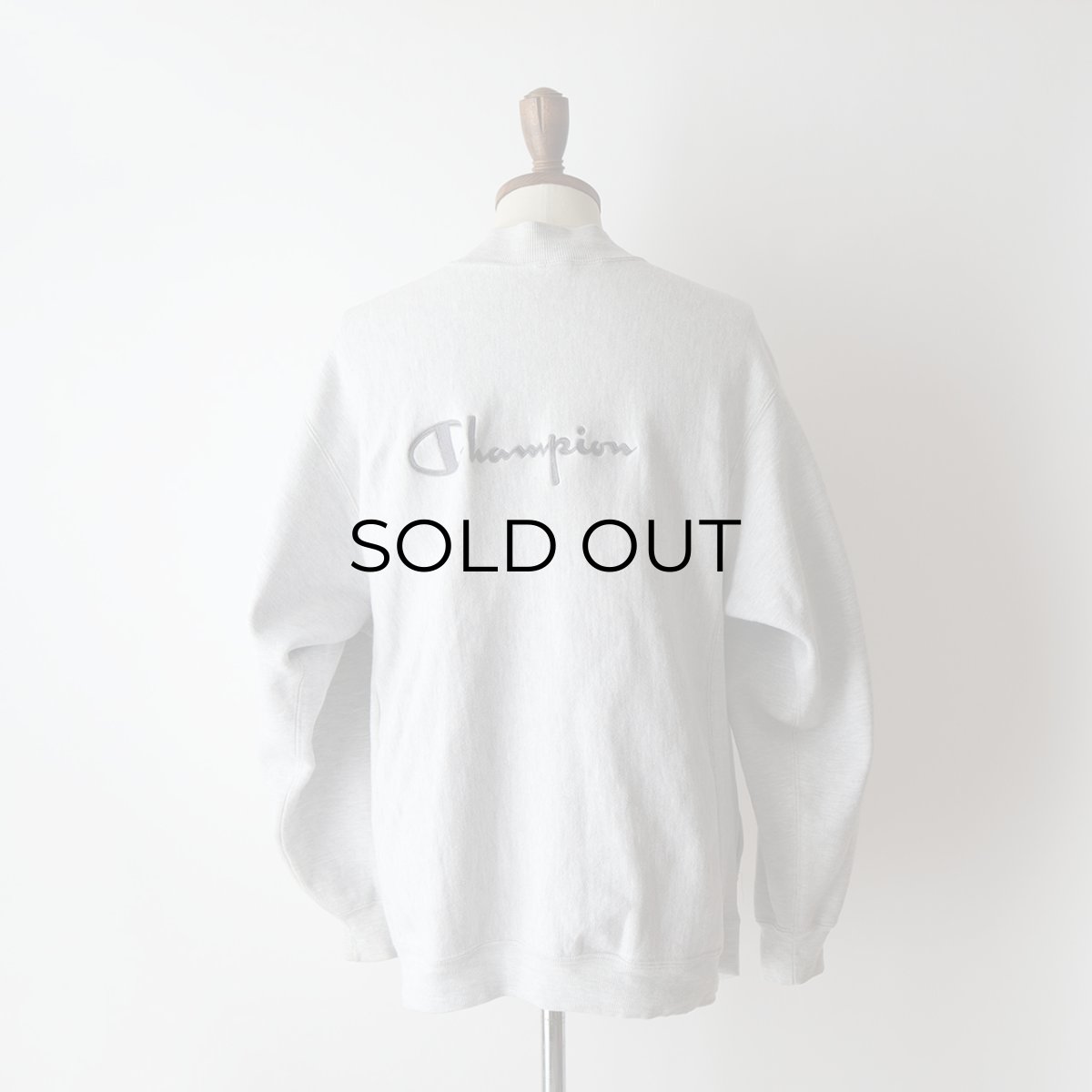 画像19: 90's Champion "REVERSE WEAVE" BACK EMBROIDERED SWEAT SNAP CARDIGAN "Champion" "MADE IN USA" (19)