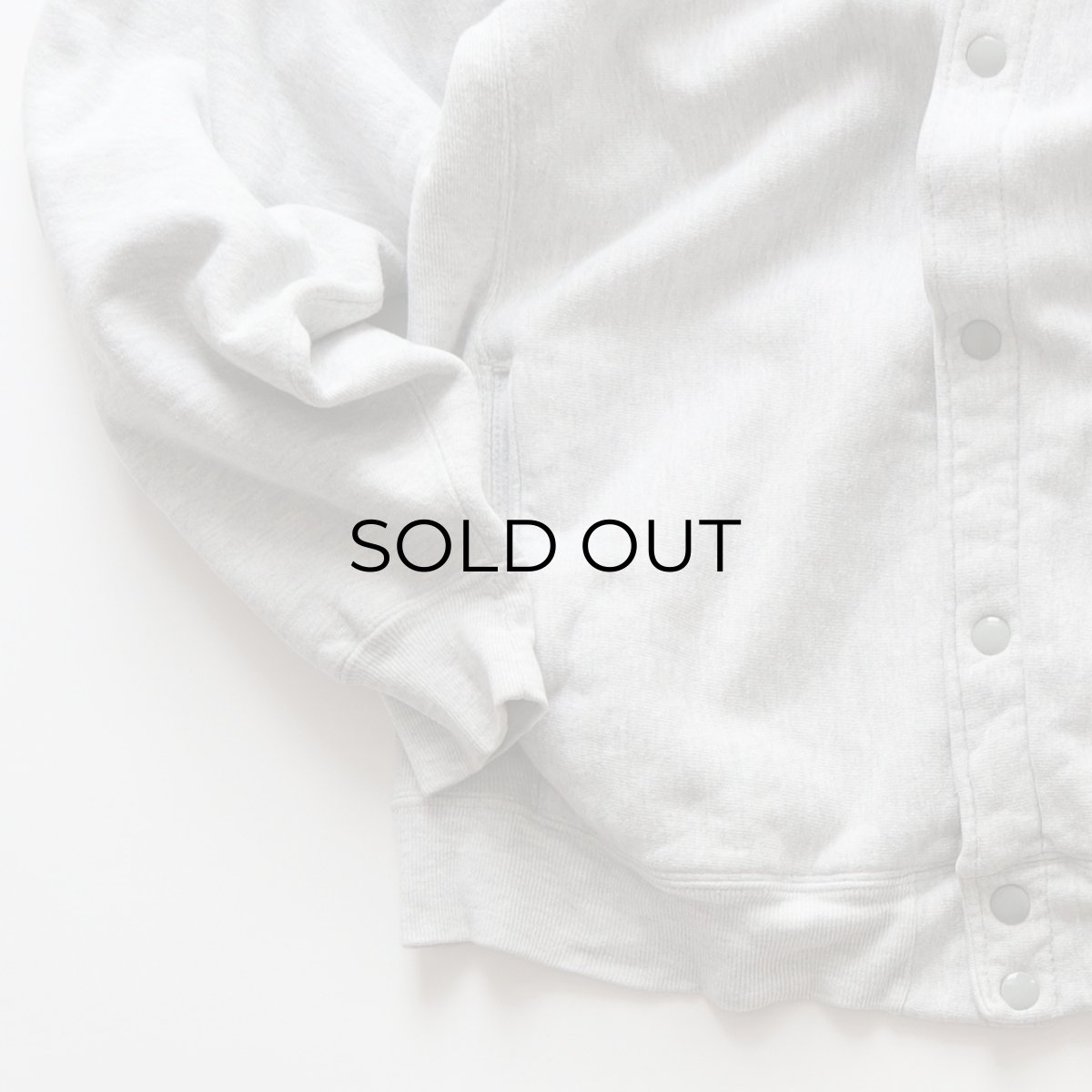 画像6: 90's Champion "REVERSE WEAVE" BACK EMBROIDERED SWEAT SNAP CARDIGAN "Champion" "MADE IN USA" (6)