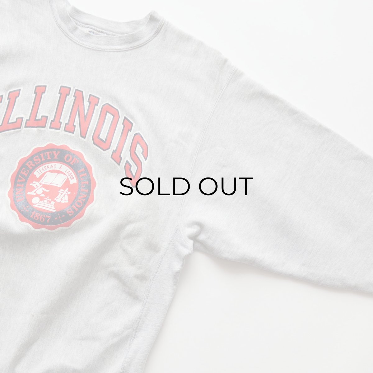 画像4: 80's Champion "REVERSE WEAVE" PRINT CREW NECK SWEAT "ILLINOIS" "MADE IN USA" (4)