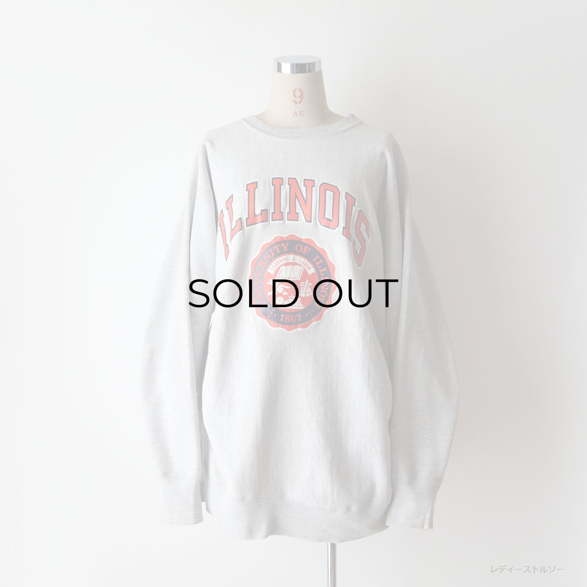 画像21: 80's Champion "REVERSE WEAVE" PRINT CREW NECK SWEAT "ILLINOIS" "MADE IN USA" (21)