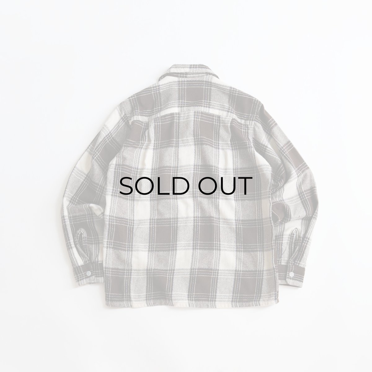 画像2: 50's Sportop WOOL CHECK LOOP COLLAR BOX SHIRT (2)