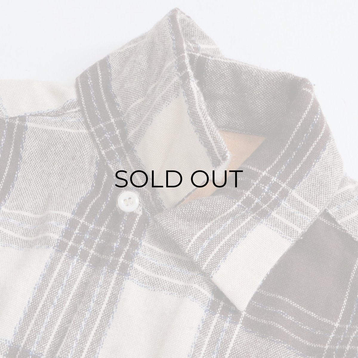 画像8: 50's Sportop WOOL CHECK LOOP COLLAR BOX SHIRT (8)