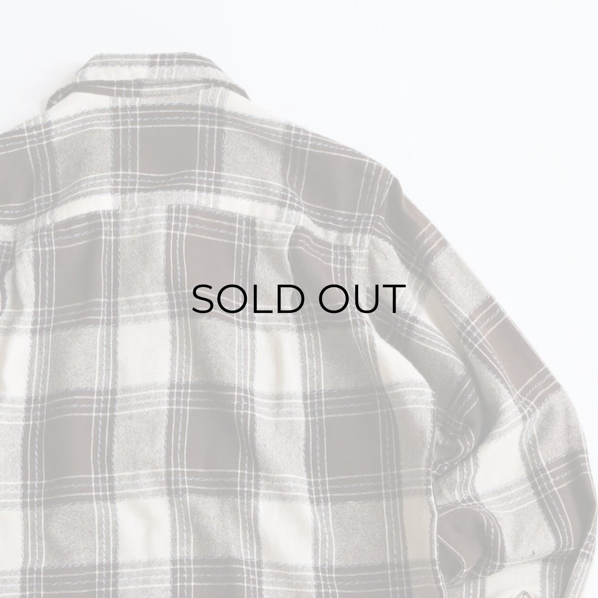 画像5: 50's Sportop WOOL CHECK LOOP COLLAR BOX SHIRT (5)