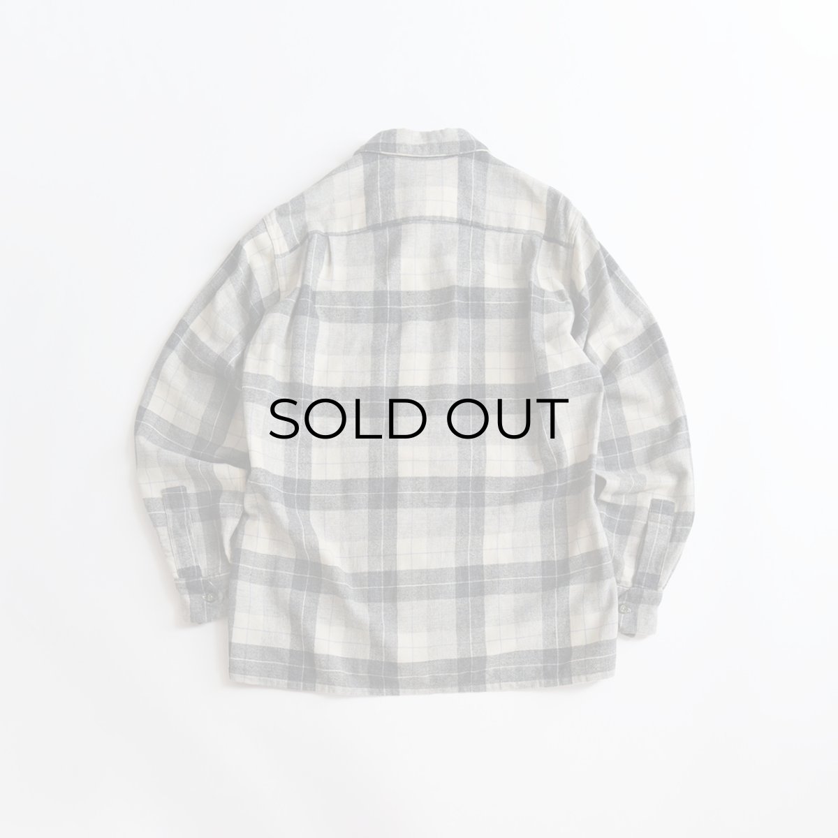 画像2: 50's Field & Stream WOOL CHECK LOOP COLLAR BOX SHIRT (2)