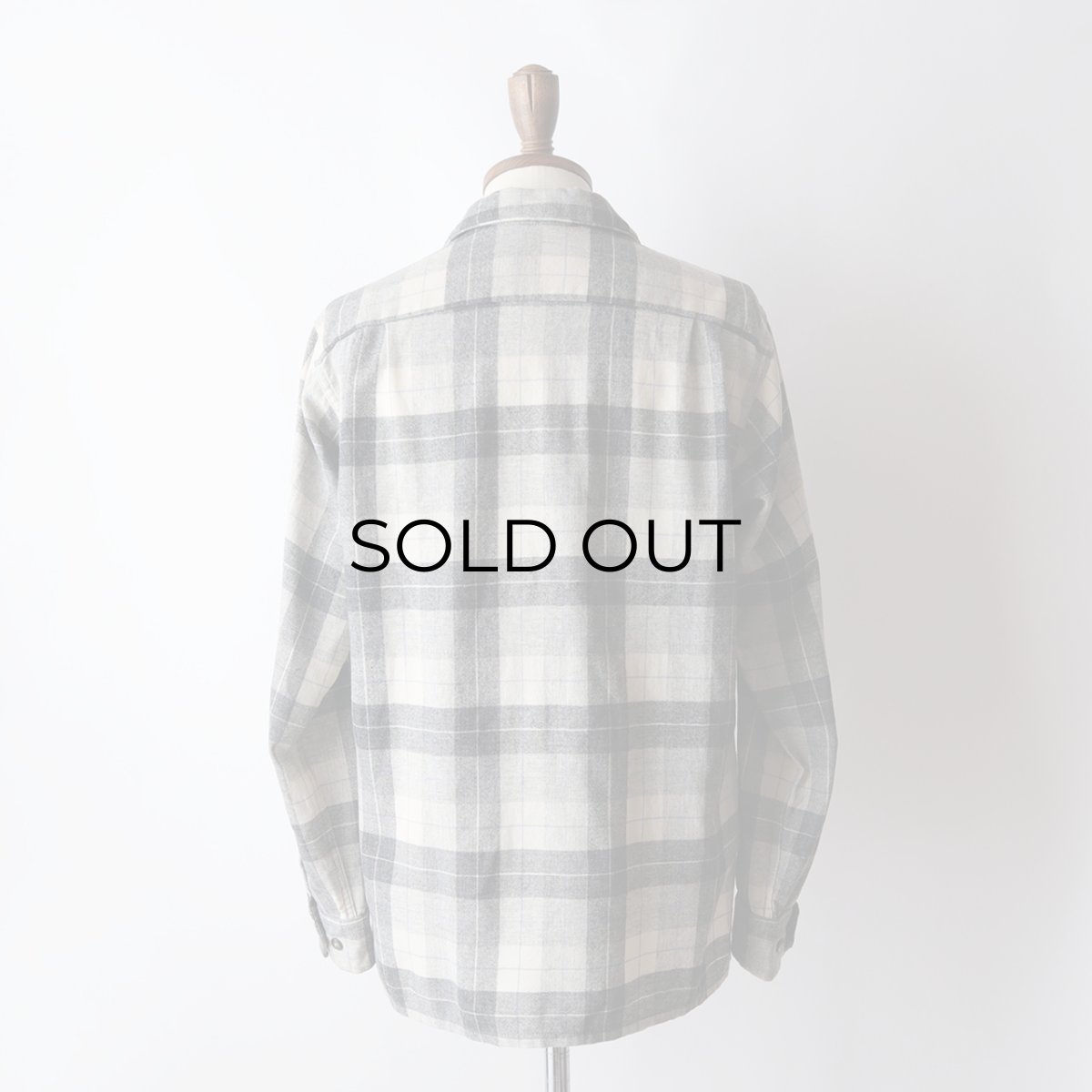 画像19: 50's Field & Stream WOOL CHECK LOOP COLLAR BOX SHIRT (19)