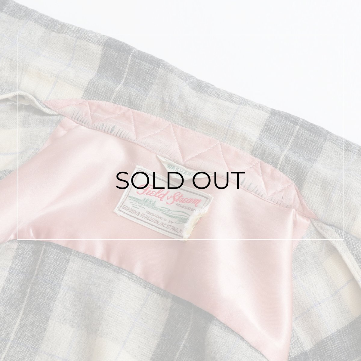 画像9: 50's Field & Stream WOOL CHECK LOOP COLLAR BOX SHIRT (9)