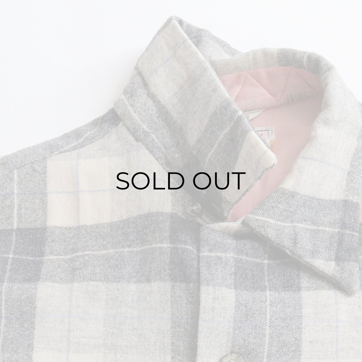 画像6: 50's Field & Stream WOOL CHECK LOOP COLLAR BOX SHIRT (6)