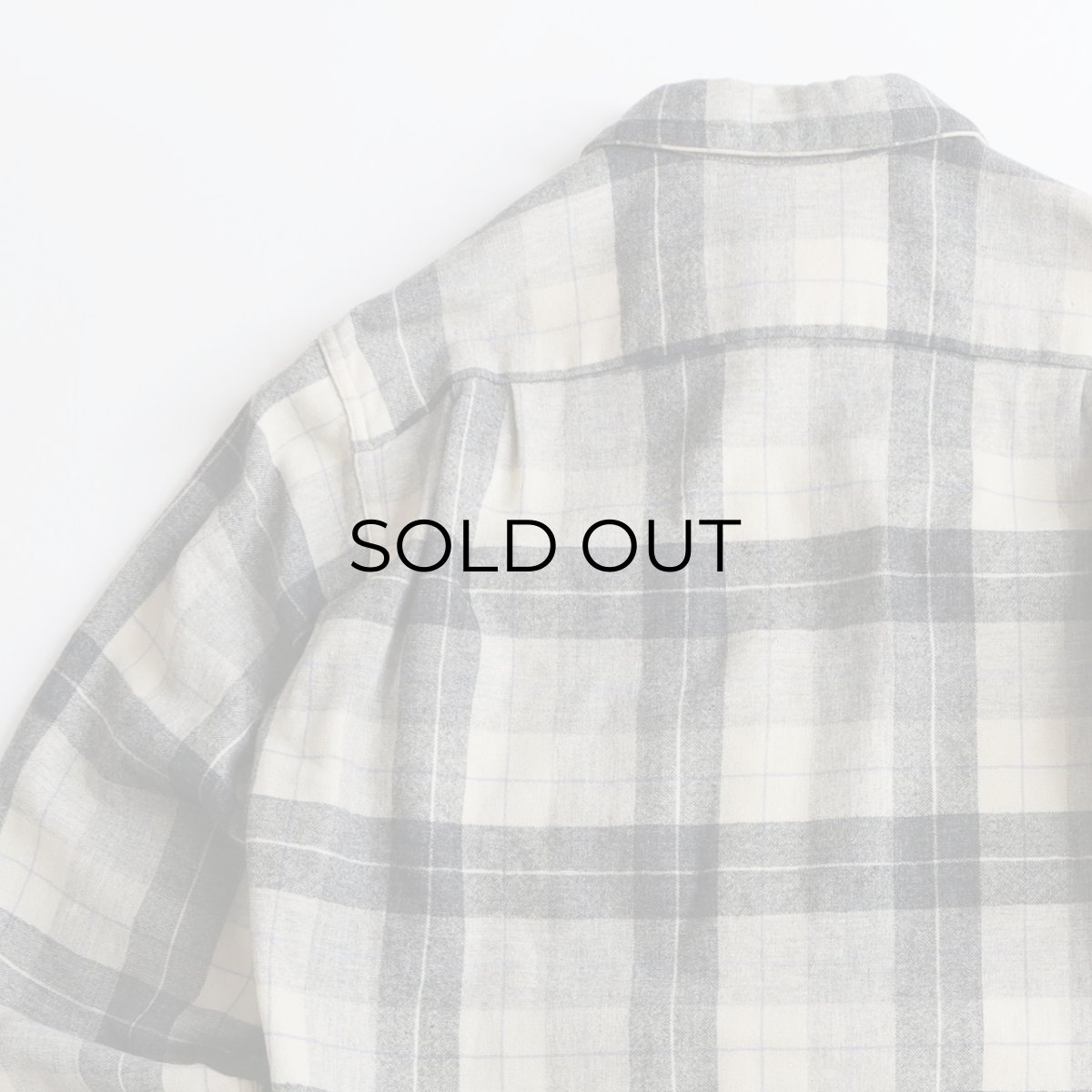 画像5: 50's Field & Stream WOOL CHECK LOOP COLLAR BOX SHIRT (5)