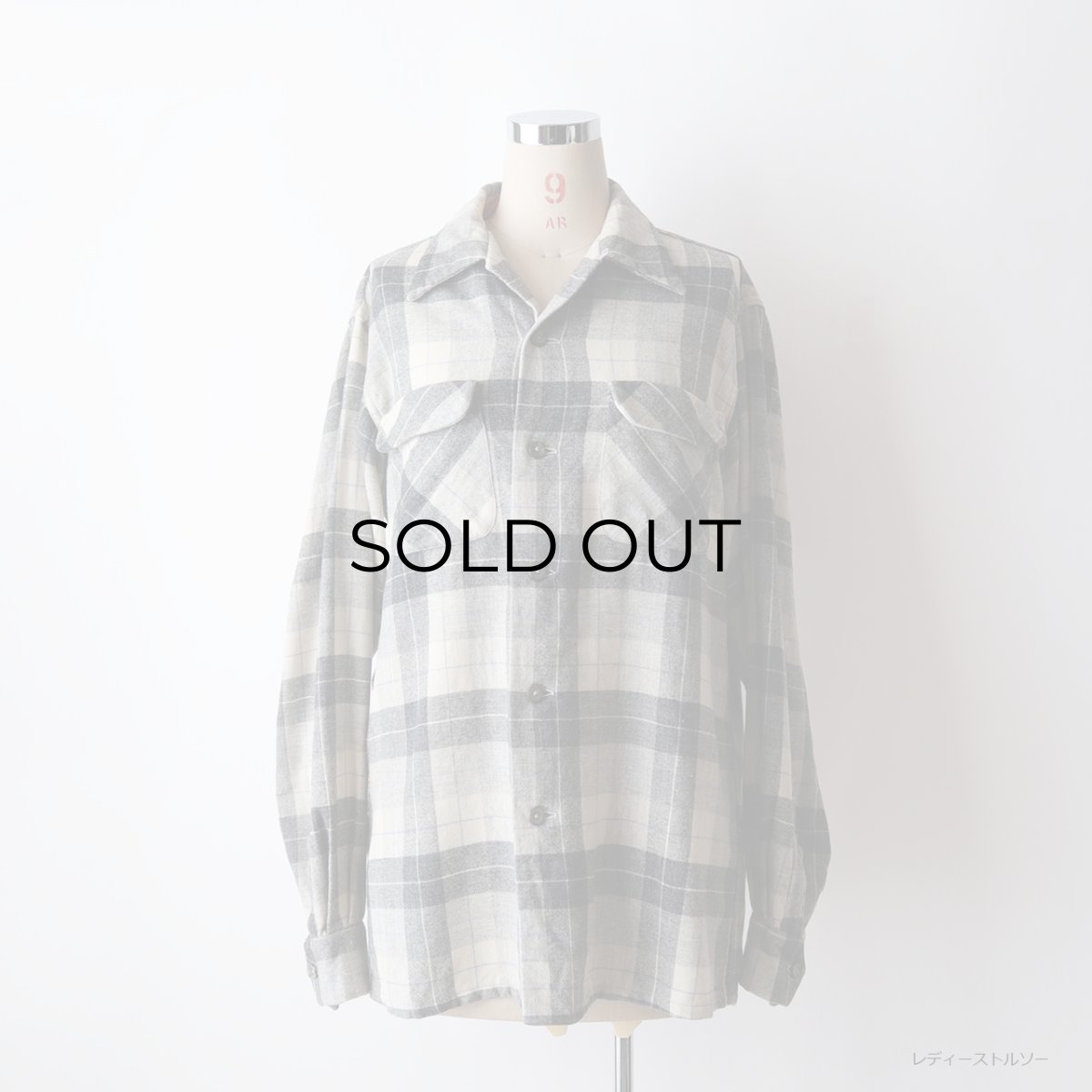 画像20: 50's Field & Stream WOOL CHECK LOOP COLLAR BOX SHIRT (20)