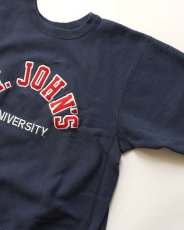 画像4: 〜00's The Cotton Exchange REVERSE WEAVE style LETTERED CREW NECK HEAVYWEIGHT SWEAT "ST. JOHN'S UNIVERSITY" "MADE IN USA" (4)
