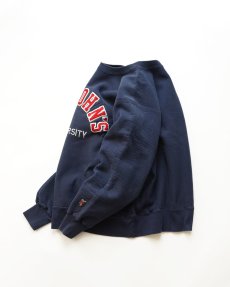 画像2: 〜00's The Cotton Exchange REVERSE WEAVE style LETTERED CREW NECK SWEAT "ST. JOHN'S UNIVERSITY" "MADE IN USA" (2)