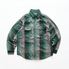 画像1: 〜90's GREAT NORTHWEST COTTON CHECK HEAVY FLANNEL SHIRT (1)