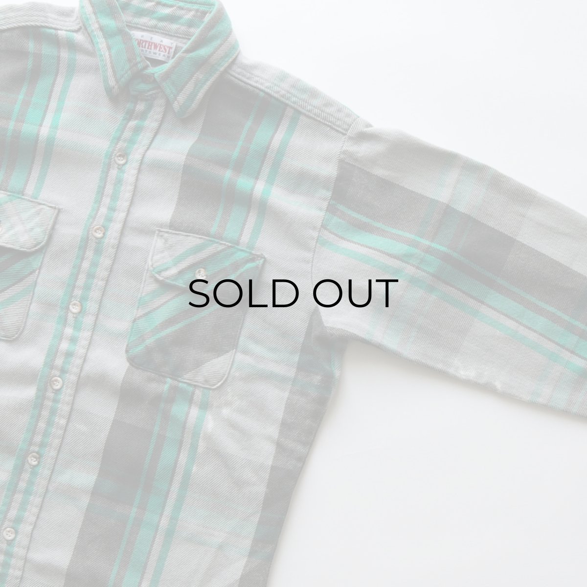 画像3: 〜90's GREAT NORTHWEST COTTON CHECK HEAVY FLANNEL SHIRT (3)