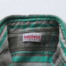 画像6: 〜90's GREAT NORTHWEST COTTON CHECK HEAVY FLANNEL SHIRT (6)
