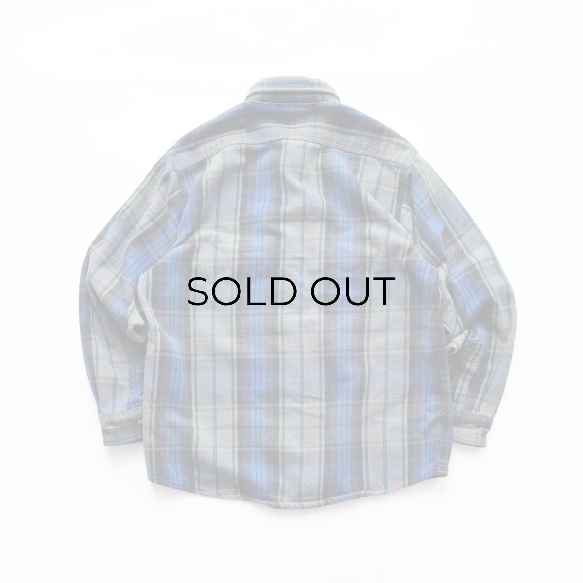 画像2: 90's FIVE BROTHER COTTON CHECK HEAVY FLANNEL SHIRT (2)