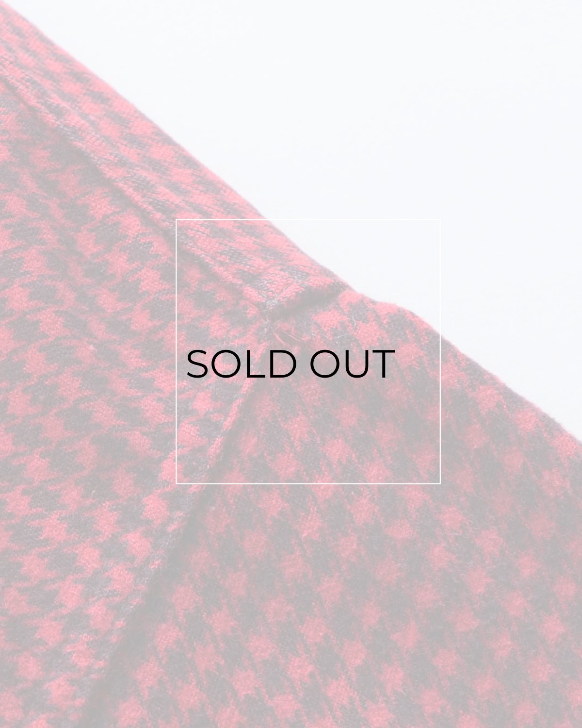画像11: 50's SunValley COTTON PRINT HOUNDSTOOTH CHECK FLANNEL WORK SHIRT (11)