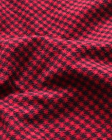 画像9: 50's SunValley COTTON PRINT HOUNDSTOOTH CHECK FLANNEL WORK SHIRT (9)