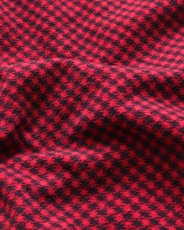 画像9: 50's SunValley COTTON PRINT HOUNDSTOOTH CHECK FLANNEL WORK SHIRT (9)