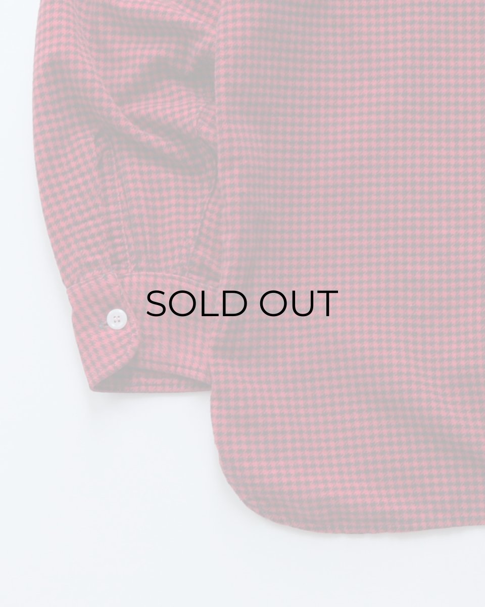 画像6: 50's SunValley COTTON PRINT HOUNDSTOOTH CHECK FLANNEL WORK SHIRT (6)
