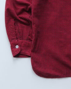 画像6: 50's SunValley COTTON PRINT HOUNDSTOOTH CHECK FLANNEL WORK SHIRT (6)