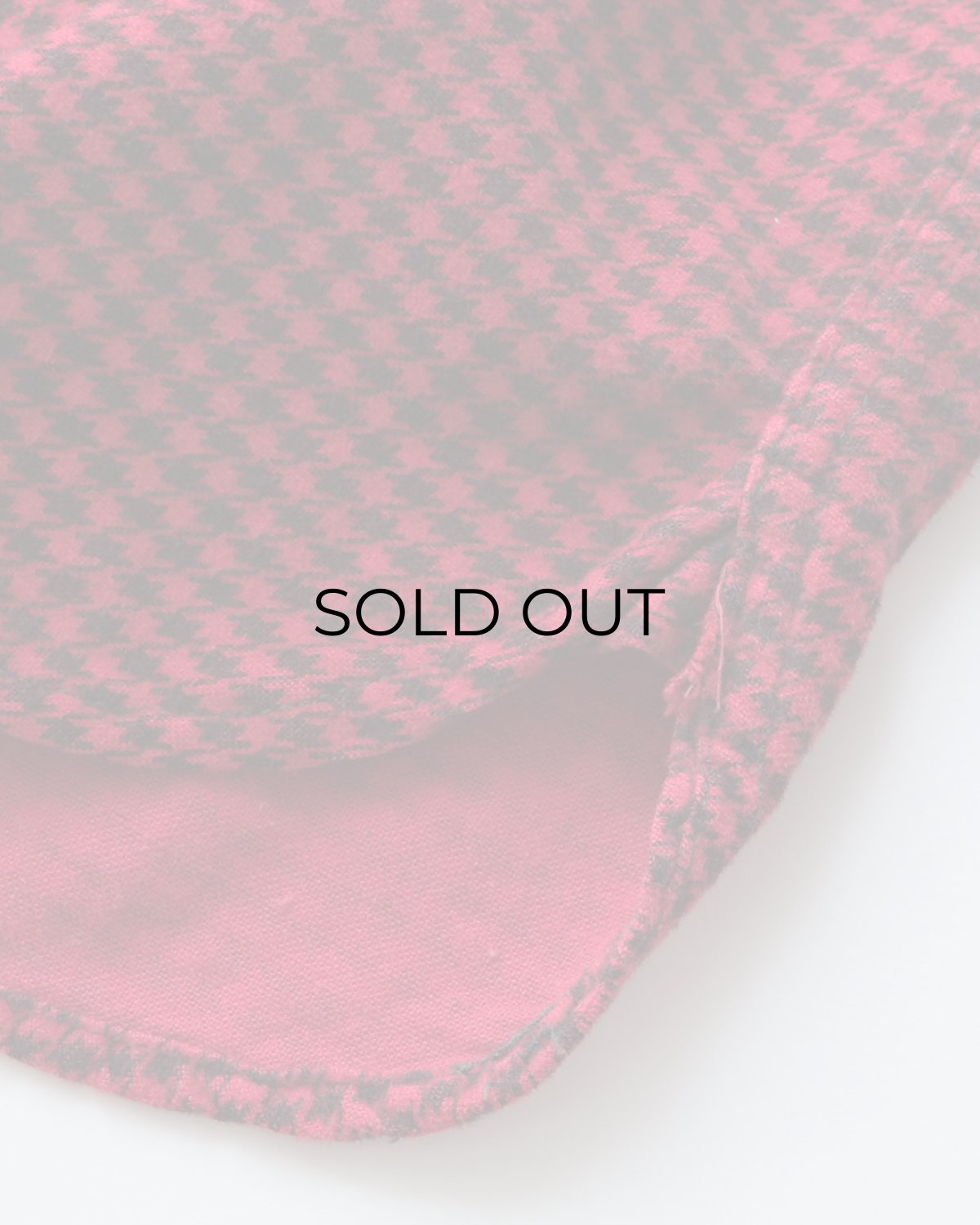 画像7: 50's SunValley COTTON PRINT HOUNDSTOOTH CHECK FLANNEL WORK SHIRT (7)