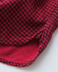 画像7: 50's SunValley COTTON PRINT HOUNDSTOOTH CHECK FLANNEL WORK SHIRT (7)