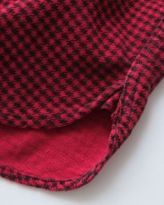 画像7: 50's SunValley COTTON PRINT HOUNDSTOOTH CHECK FLANNEL WORK SHIRT (7)