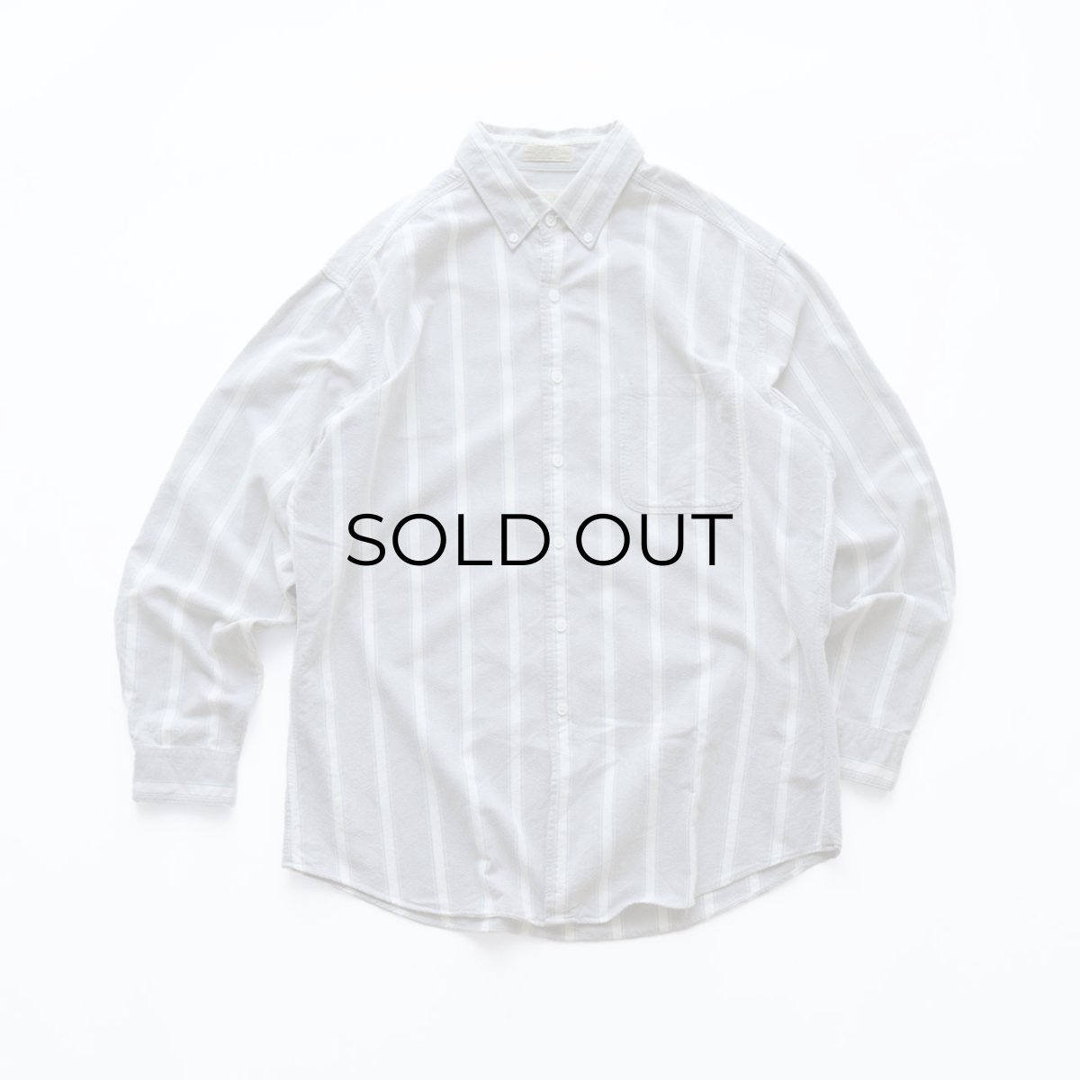画像1: 80's ST. JOHN'S BAY COTTON STRIPE FLANNEL B/D SHIRT (1)