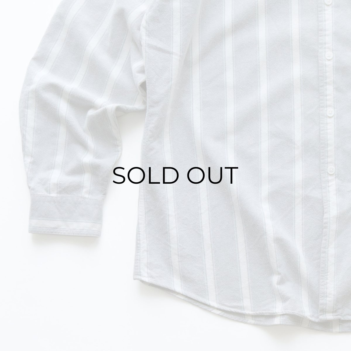 画像4: 80's ST. JOHN'S BAY COTTON STRIPE FLANNEL B/D SHIRT (4)