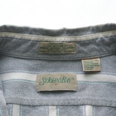 画像6: 80's ST. JOHN'S BAY COTTON STRIPE FLANNEL B/D SHIRT (6)