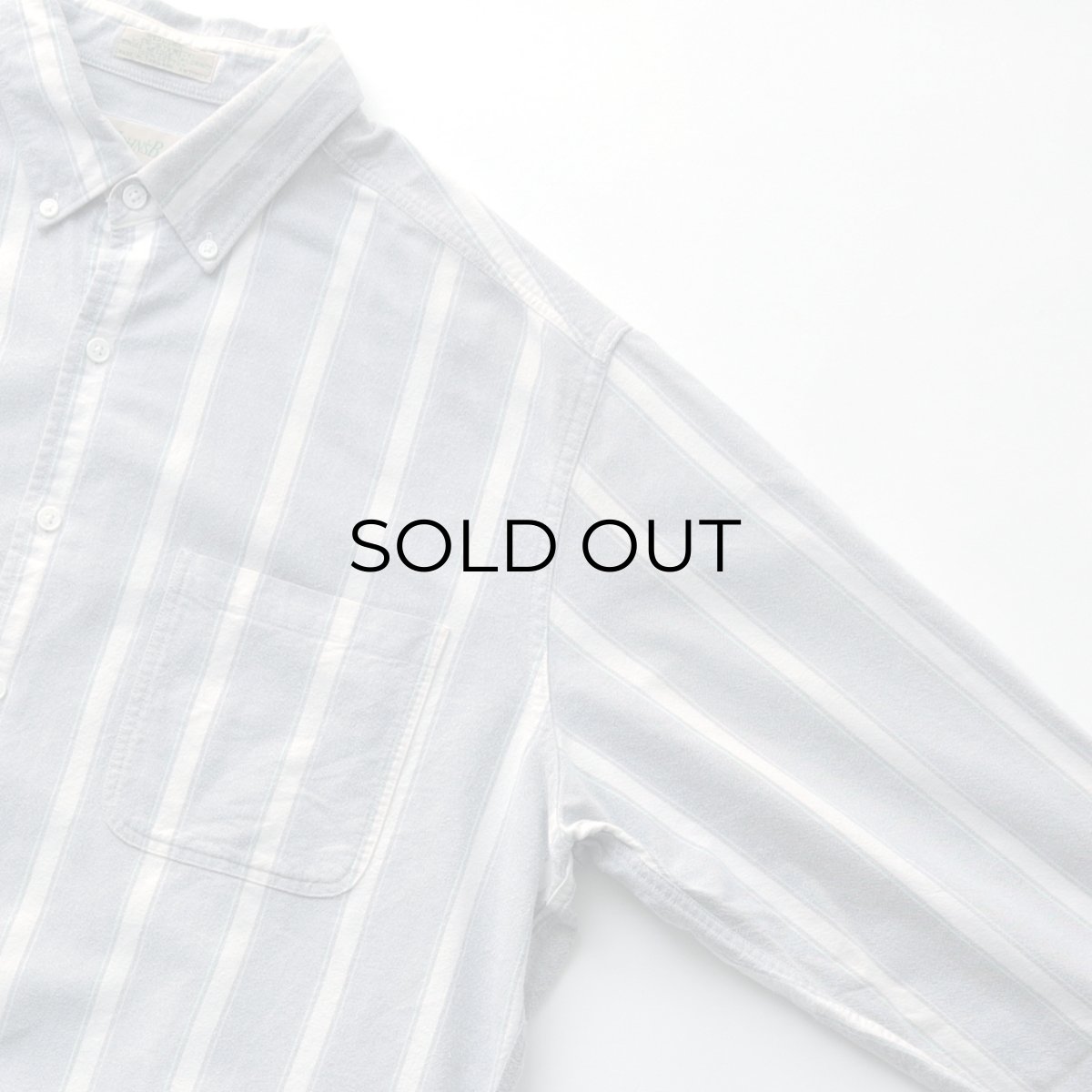 画像3: 80's ST. JOHN'S BAY COTTON STRIPE FLANNEL B/D SHIRT (3)