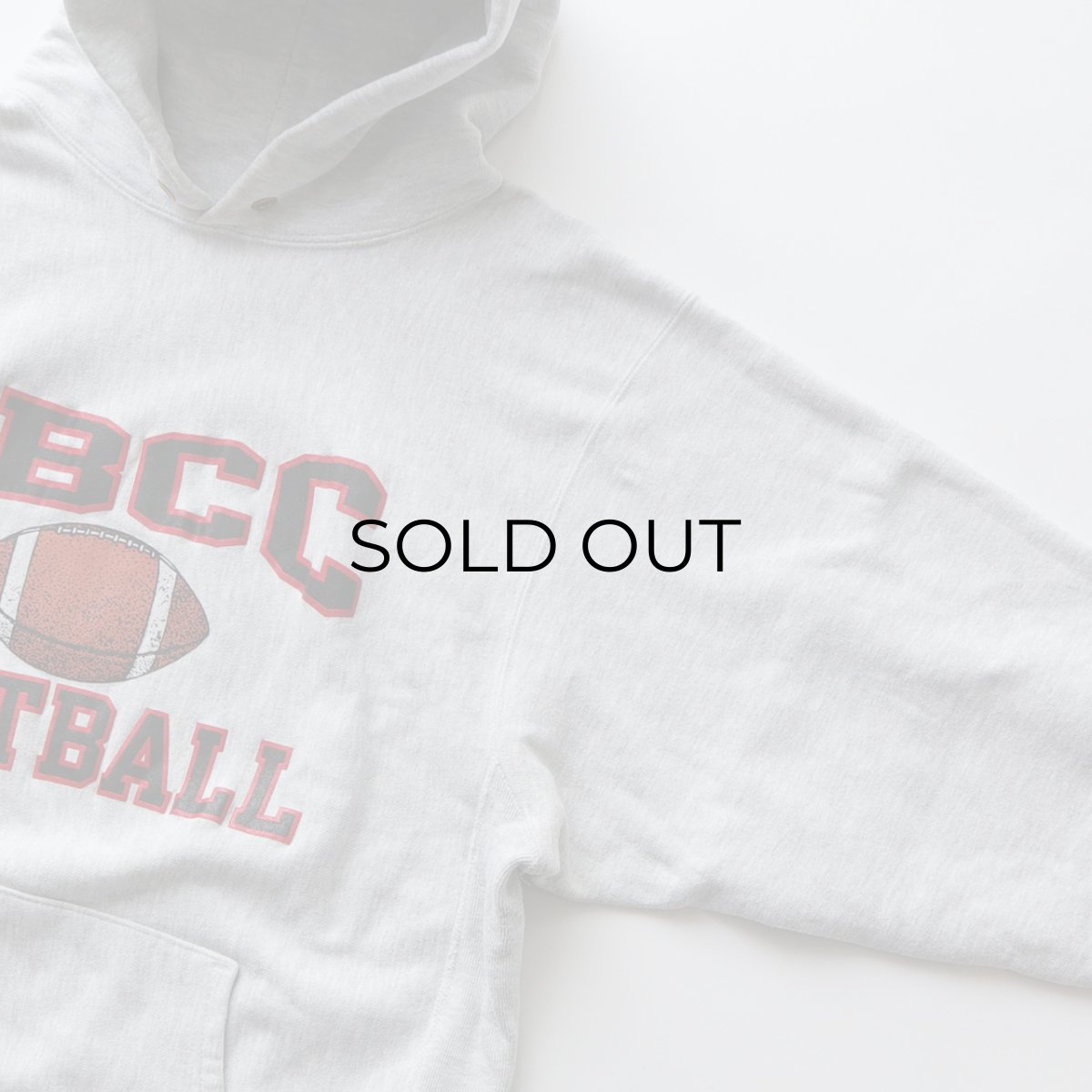 画像4: 90's Champion "REVERSE WEAVE" PRINT SWEAT PULLOVER PARKA "SBCC FOOTBALL" "MADE IN USA" (4)