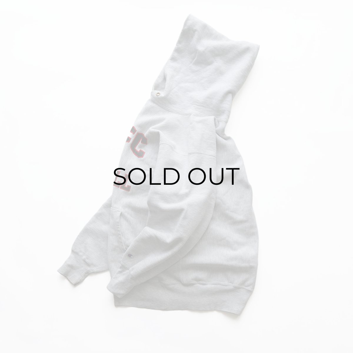 画像2: 90's Champion "REVERSE WEAVE" PRINT SWEAT PULLOVER PARKA "SBCC FOOTBALL" "MADE IN USA" (2)