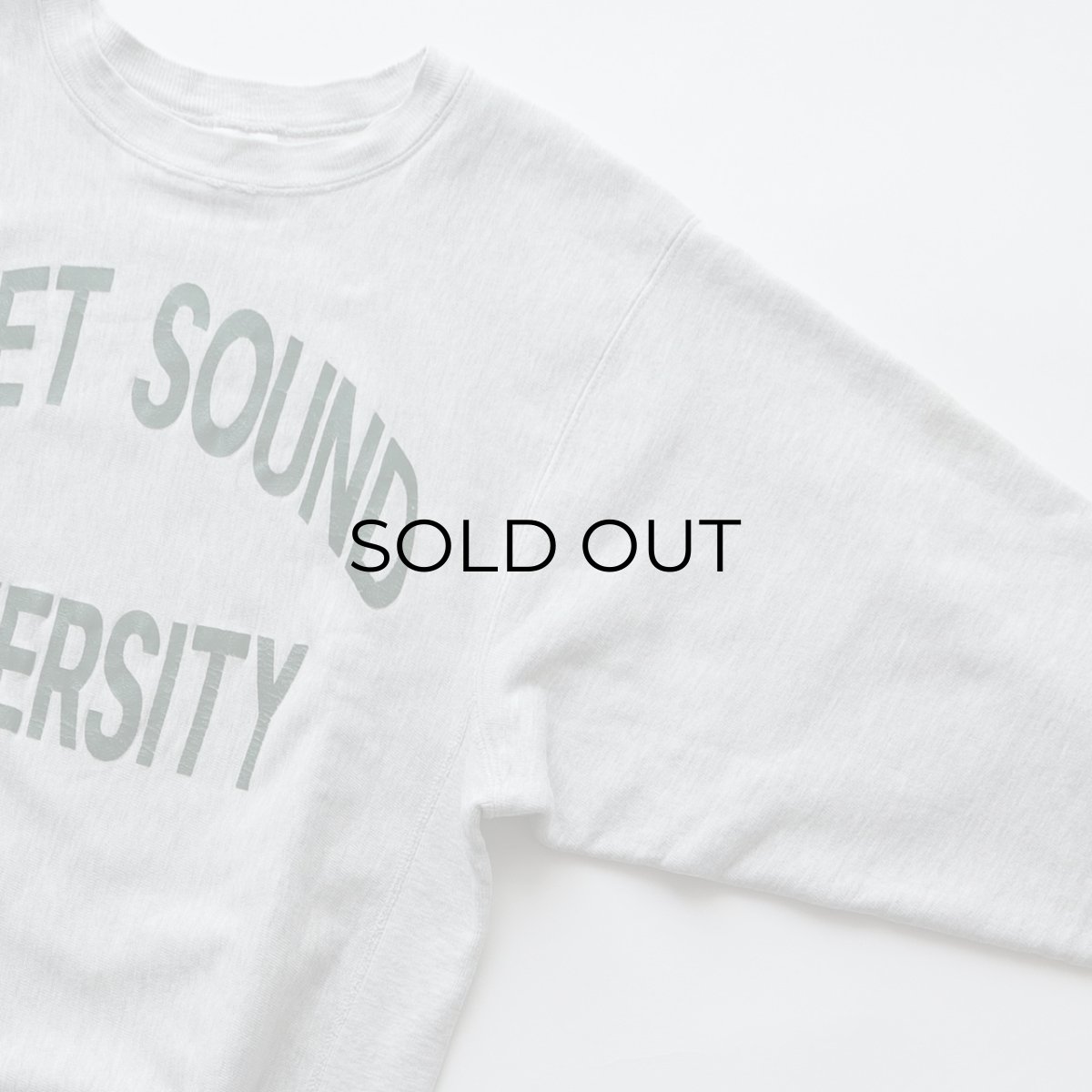 画像4: 90's Champion "REVERSE WEAVE" PRINT CREW NECK SWEAT "PUGET SOUND UNIVERSITY" "MADE IN USA" (4)