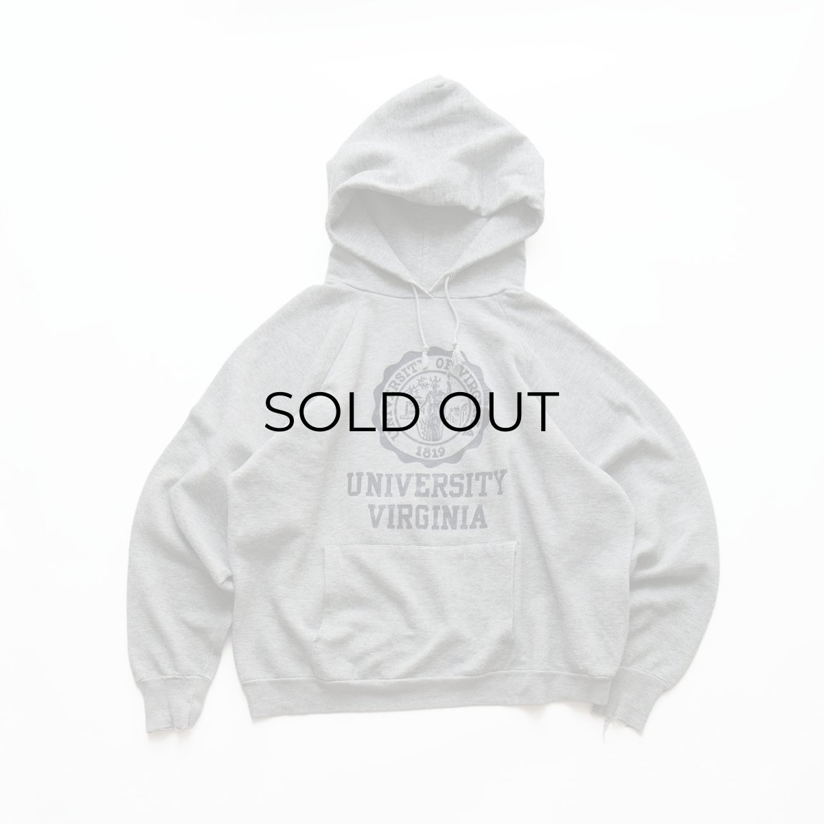 画像1: 〜80's Healthknit PRINT SWEAT PULLOVER PARKA "UNIVERSITY VIRGINIA" "MADE IN USA" (1)