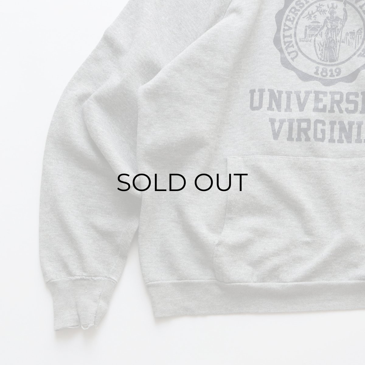画像4: 〜80's Healthknit PRINT SWEAT PULLOVER PARKA "UNIVERSITY VIRGINIA" "MADE IN USA" (4)