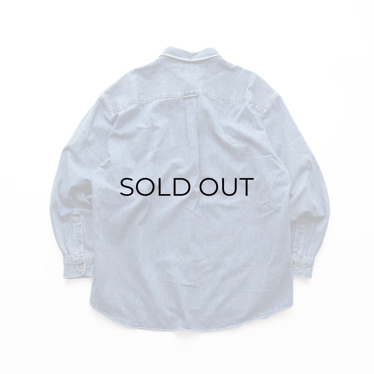 画像2: NORDSTROM COTTON DENIM B/D SHIRT (2)