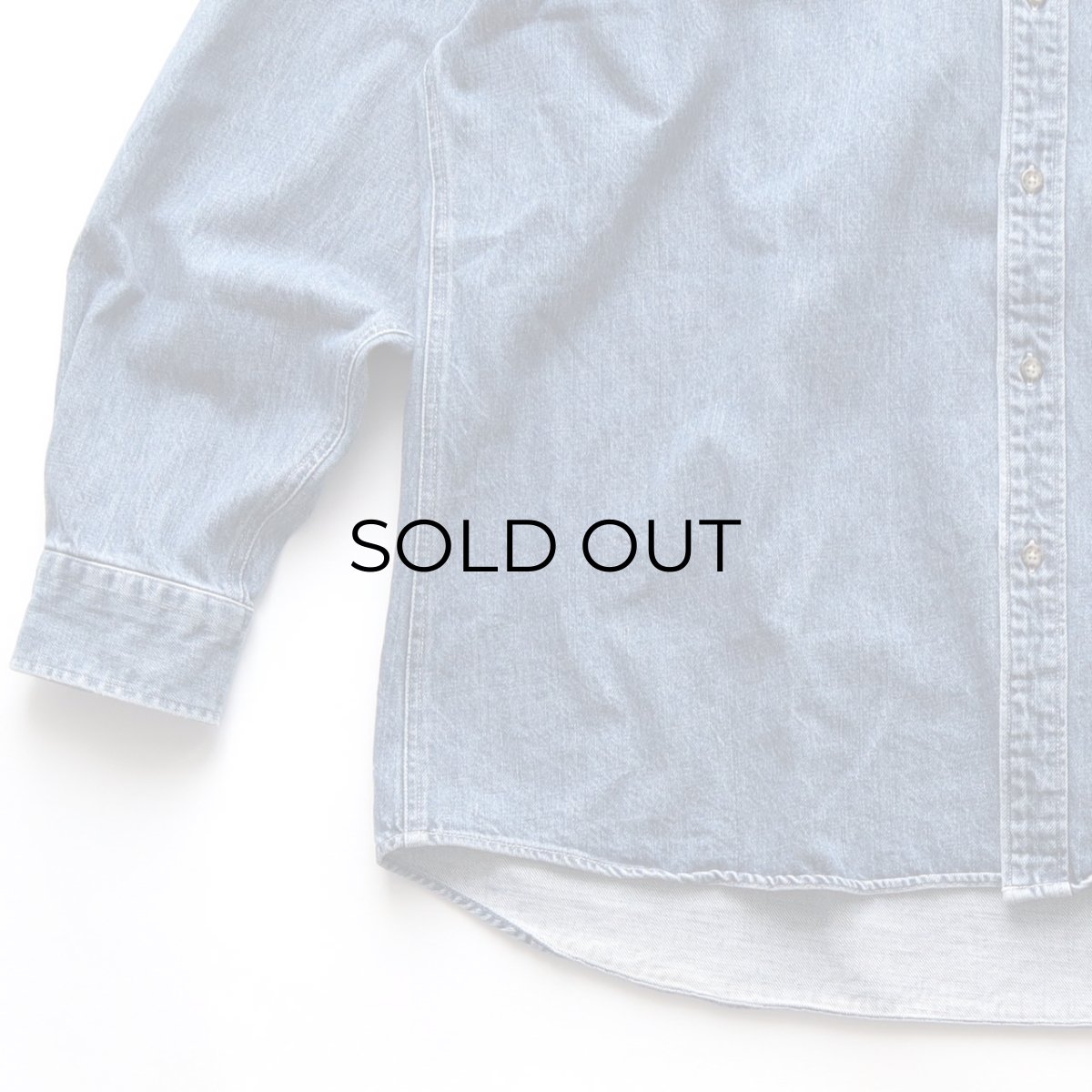 画像4: NORDSTROM COTTON DENIM B/D SHIRT (4)