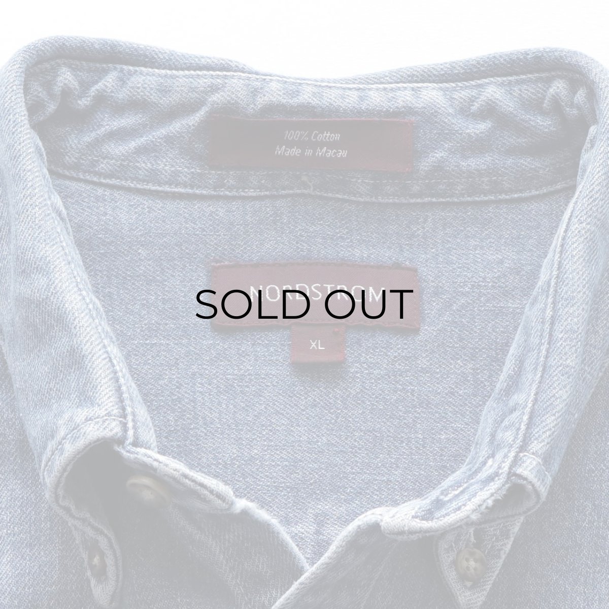 画像6: NORDSTROM COTTON DENIM B/D SHIRT (6)