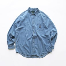 画像1: 90's Hunt Club COTTON DENIM SHIRT (1)