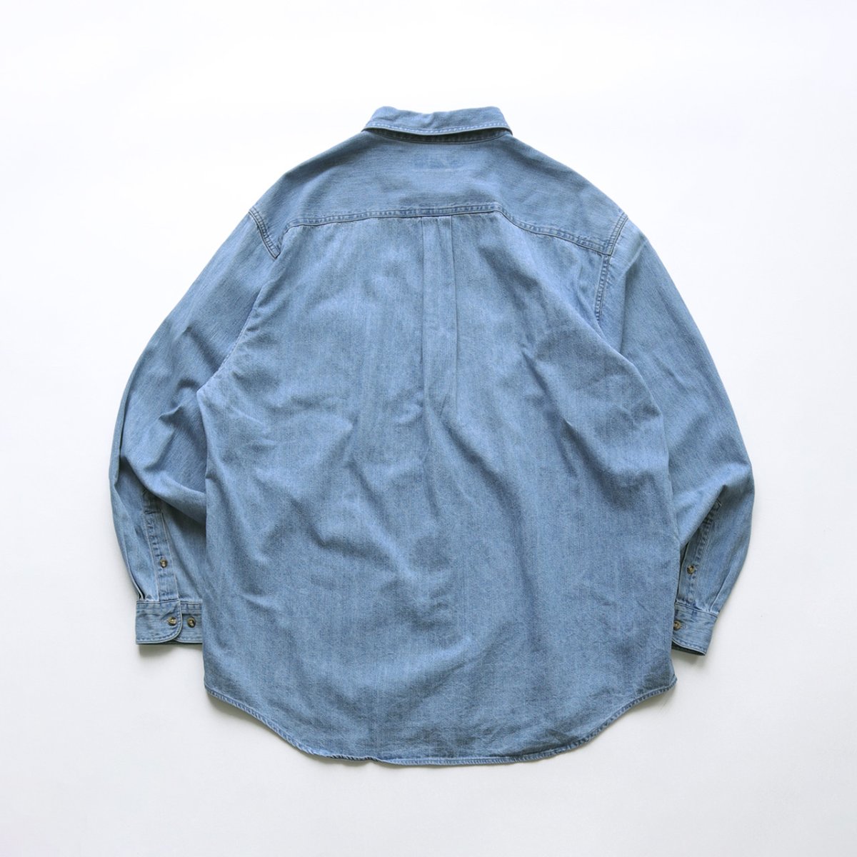 画像2: 90's Hunt Club COTTON DENIM SHIRT (2)