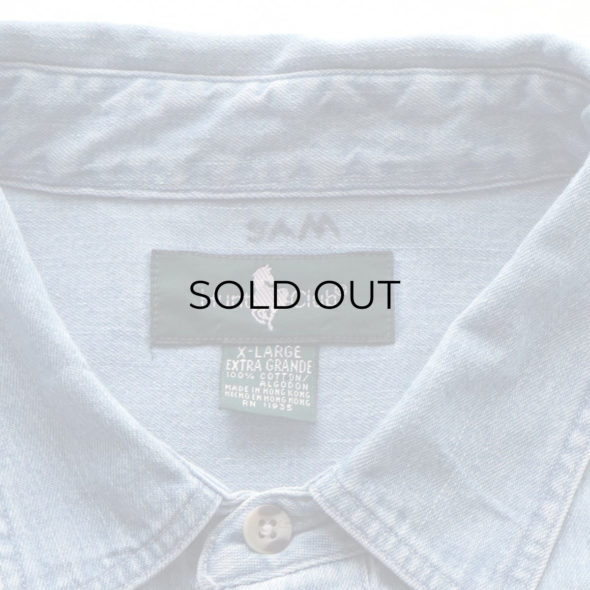 画像7: 90's Hunt Club COTTON DENIM SHIRT (7)