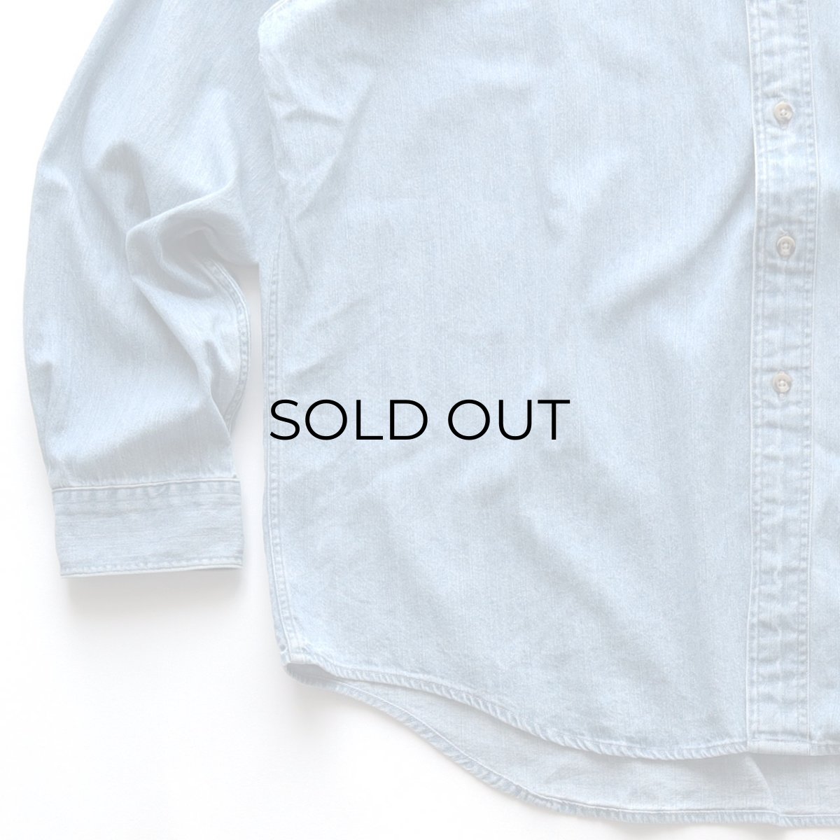 画像4: 90's Hunt Club COTTON DENIM SHIRT (4)