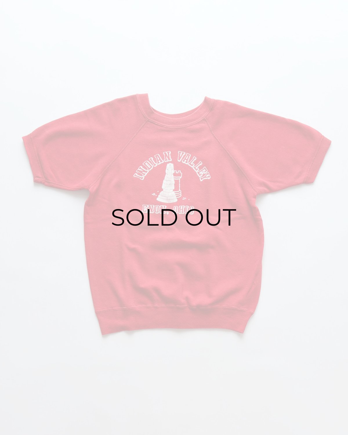 画像1: 60's UNKNOWN BRAND PRINT CREW NECK S/S SWEAT "INDIAN VALLEY" (1)